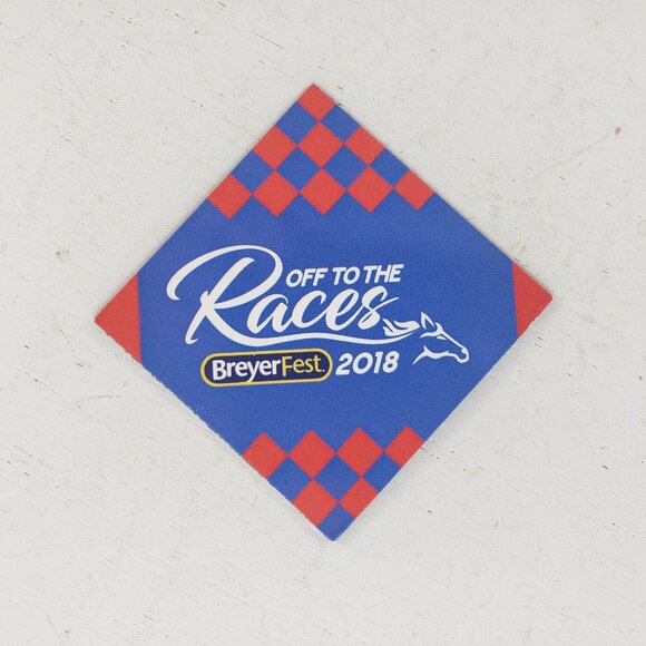 Breyerfest 2018 Off To The Races Magnet Blue - Picture 1 of 3